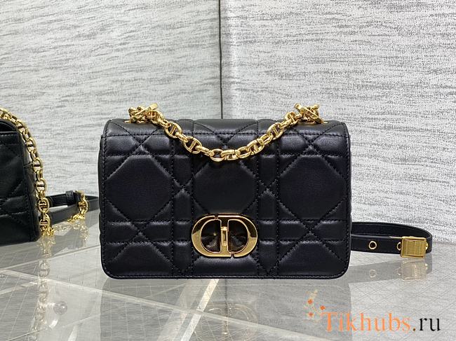Dior Caro Small Soft Bag Black Lambskin 20x13x7cm - 1