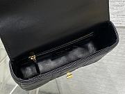Dior Caro Small Soft Bag Black Lambskin 20x13x7cm - 6