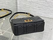 Dior Caro Small Soft Bag Black Lambskin 20x13x7cm - 5