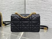 Dior Caro Small Soft Bag Black Lambskin 20x13x7cm - 2