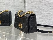 Dior Caro Small Soft Bag Black Lambskin 20x13x7cm - 3