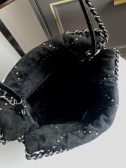 Chanel 22 Mini Handbag Suede Black 20x19x6cm - 3