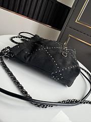 Chanel 22 Mini Handbag Suede Black 20x19x6cm - 4