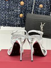 Dolce & Gabbana DG Satin Sandals Fusible Rhinestones 10cm - 4