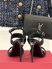 Dolce & Gabbana DG Satin Sandals Black 10cm - 5
