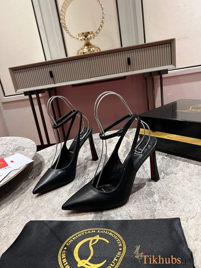 Christian Louboutin Condora Strap 100m Black Leather - 1