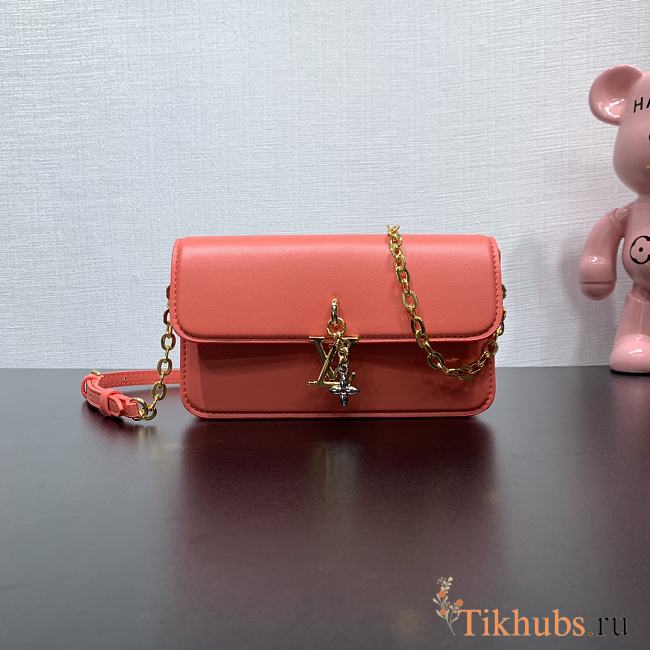 Louis Vuitton LV Wallet On Chain Bloom Sweet Coral 20x11.5x4cm - 1