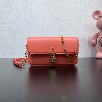 Louis Vuitton LV Wallet On Chain Bloom Sweet Coral 20x11.5x4cm