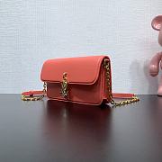 Louis Vuitton LV Wallet On Chain Bloom Sweet Coral 20x11.5x4cm - 5