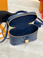 Louis Vuitton LV Vanity Chain Pouch Blue Patent 19x11.5x6.5cm - 5