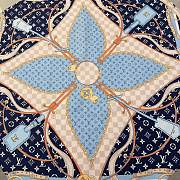 Louis Vuitton LV Flower Straps Square 90 Blue - 3