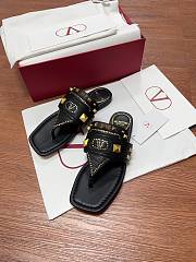 Valentino Plaster Caster Thong Sandal Black - 5