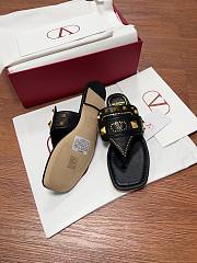 Valentino Plaster Caster Thong Sandal Black - 2