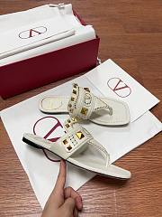 Valentino Plaster Caster Thong Sandal White - 4