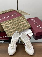 Gucci Women's Re-Motion Trainer White Suede Sneaker - 2