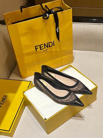Fendi Mesh Colibri Ballets Flat