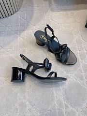 Chanel Sandals Black Lambskin 5.5cm - 1