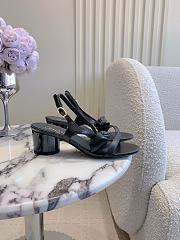 Chanel Sandals Black Lambskin 5.5cm - 5