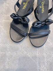 Chanel Sandals Black Lambskin 5.5cm - 4