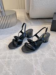 Chanel Sandals Black Lambskin 5.5cm - 3