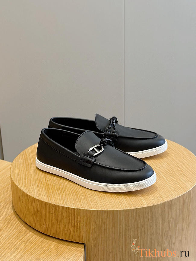 Hermes Ignacio Loafer Black - 1