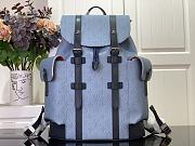 Louis Vuitton LV Christopher MM Backpack Blue 38x44x12.5cm - 1
