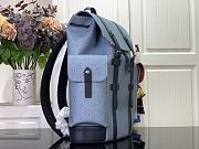 Louis Vuitton LV Christopher MM Backpack Blue 38x44x12.5cm - 6