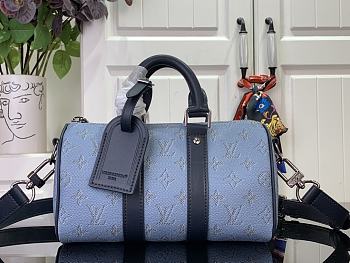 Louis Vuitton LV Keepall Bandoulière 25 Blue 25x15x11cm