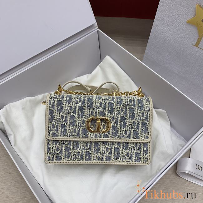 Dior Miss Caro Mini Bag Oblique Chambray 18x12x5.5cm - 1