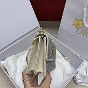 Dior Miss Caro Mini Bag Oblique Chambray 18x12x5.5cm - 5