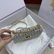 Dior Miss Caro Mini Bag Oblique Chambray 18x12x5.5cm - 2