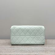 Chanel 25 Small Handbag Light Green Calfskin Gold 30x26x14cm - 5