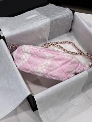 Chanel Hobo Bag Pink Denim 25cm - 6