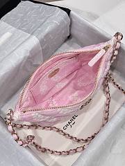 Chanel Hobo Bag Pink Denim 25cm - 5