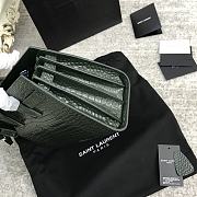 YSL Sac De Jour Bag Green Crocodile 26x21x13cm - 4
