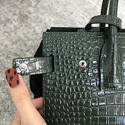 YSL Sac De Jour Bag Green Crocodile 26x21x13cm - 3