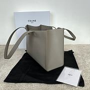 Celine Cabas 16 Smooth Calfskin Grey 37x29x12cm - 5