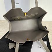 Celine Cabas 16 Smooth Calfskin Grey 37x29x12cm - 3