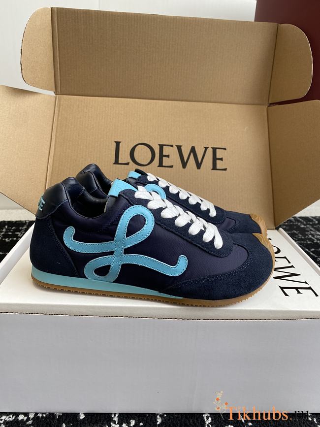 Loewe Ballet Runner 2.0 Nylon Sneaker Navy Blue - 1