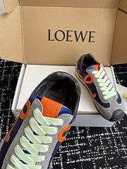 Loewe Ballet Runner 2.0 Nylon Sneaker Navy Orange - 5