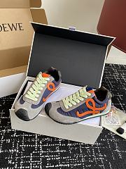 Loewe Ballet Runner 2.0 Nylon Sneaker Navy Orange - 2