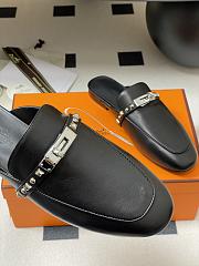 Hermes Oz Mule Black - 4