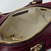 Gucci Ophidia Mini Boston Bag Red 16.5x10x9cm - 2