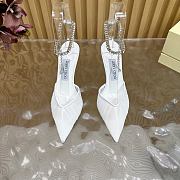 Jimmy Choo Saeda Ivory Tulle Crystal Pumps 10cm - 2