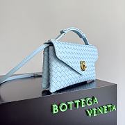 Bottega Veneta Knot Lock Blue Bag 25x16x5.5cm - 6