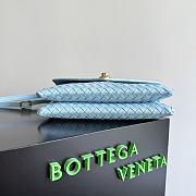 Bottega Veneta Knot Lock Blue Bag 25x16x5.5cm - 4