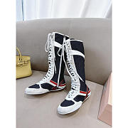 Miu Miu Gymnasium Tech Fabric And Suede Boxing Boots - 1