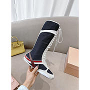 Miu Miu Gymnasium Tech Fabric And Suede Boxing Boots - 5