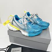 Balenciaga 3XL Toe Spray Sneaker White Bue Yellow - 1