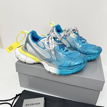 Balenciaga 3XL Toe Spray Sneaker White Bue Yellow